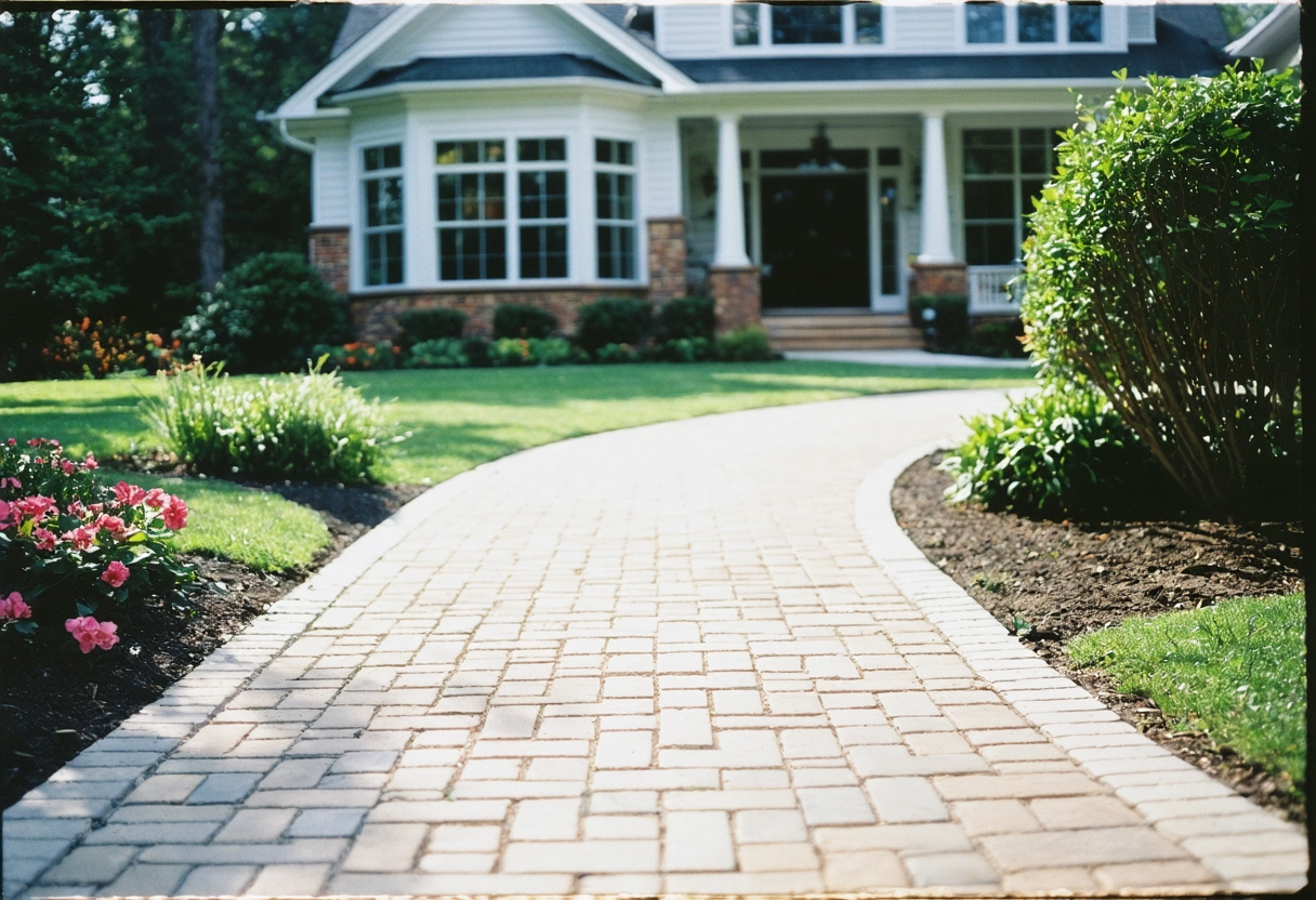 Maintained property with sealed pavers attracting potential buyers