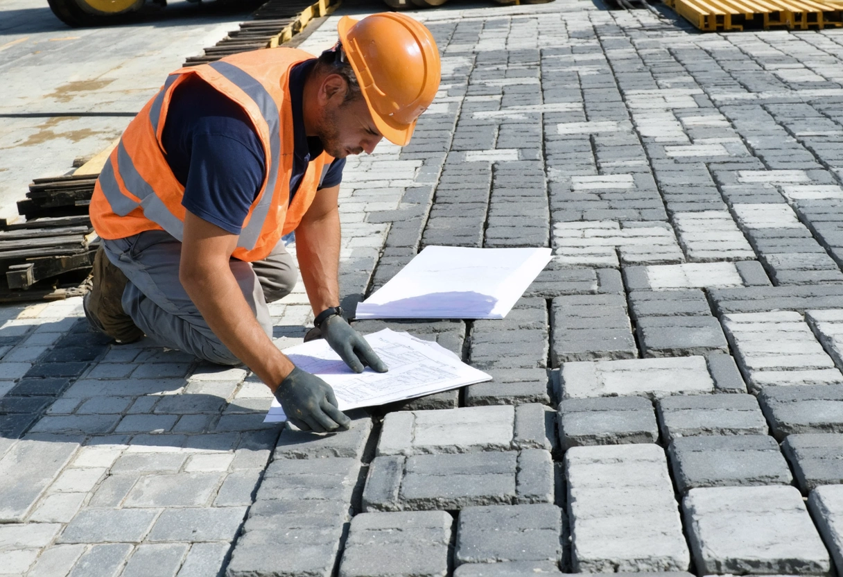 Brick paver driveway emphasizing durability and high-traffic functionality